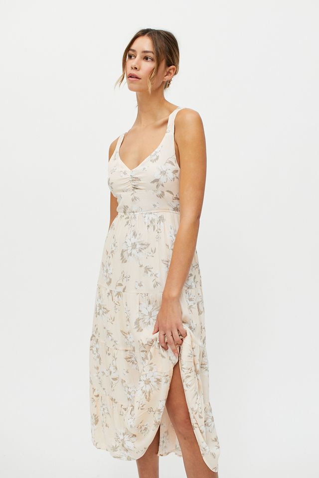 Dress Forum Printed TieBack Midi Dress Urban Outfitters Canada