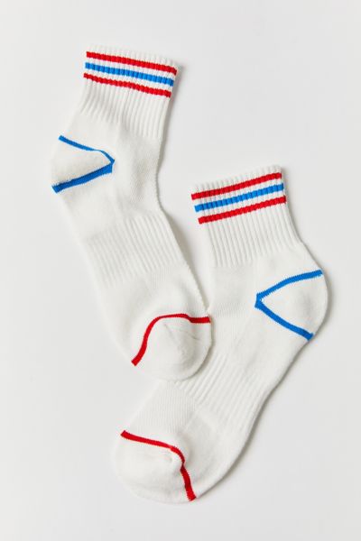 Collegiate Stripe Quarter Sock | Urban Outfitters