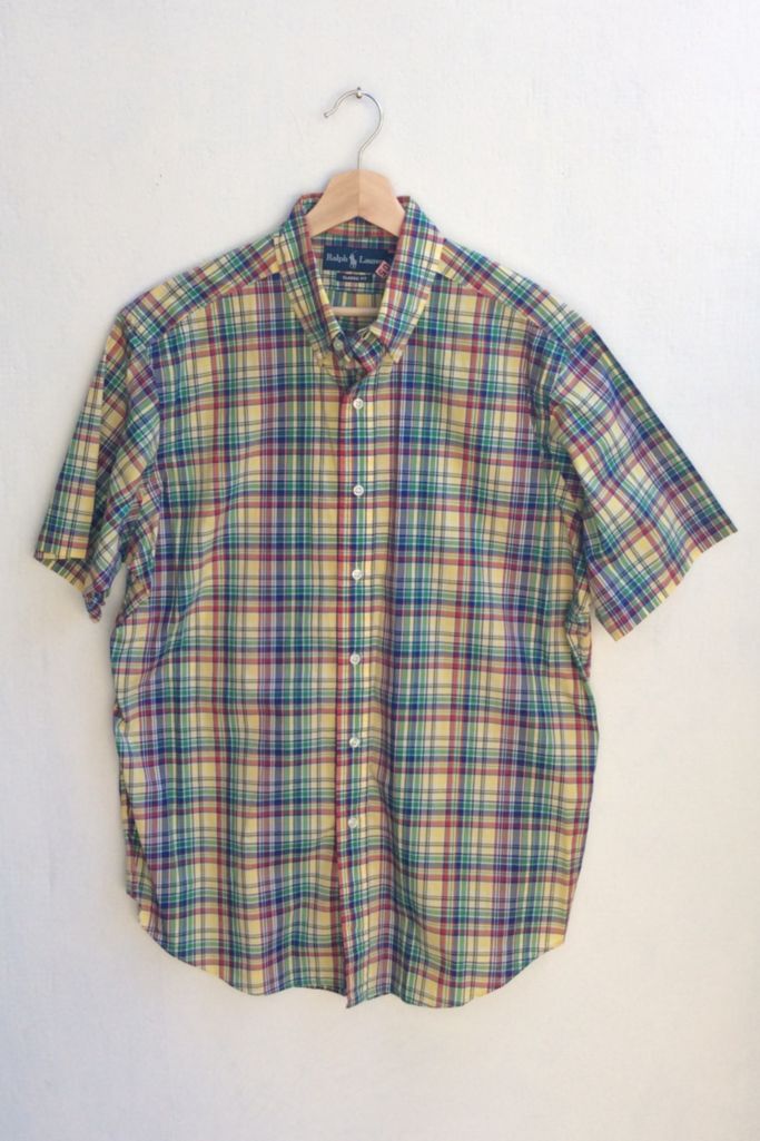 Vintage Polo Ralph Lauren Woven Short Sleeve Shirt | Urban Outfitters