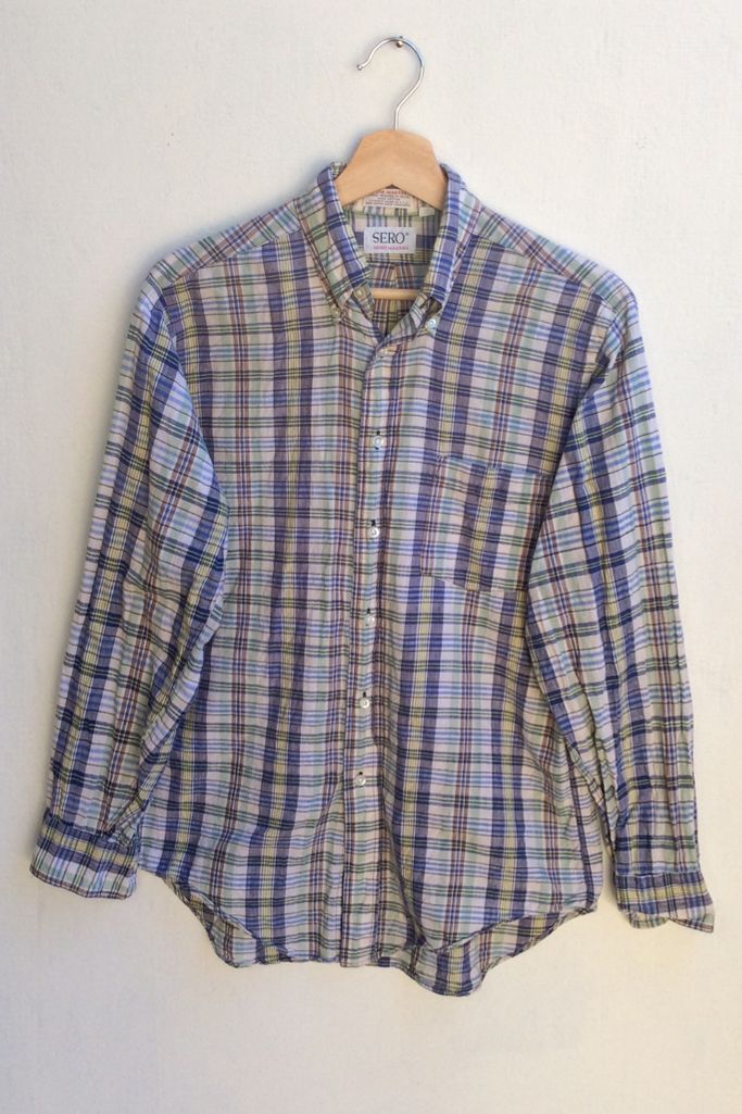 Vintage Madras Woven Shirt | Urban Outfitters