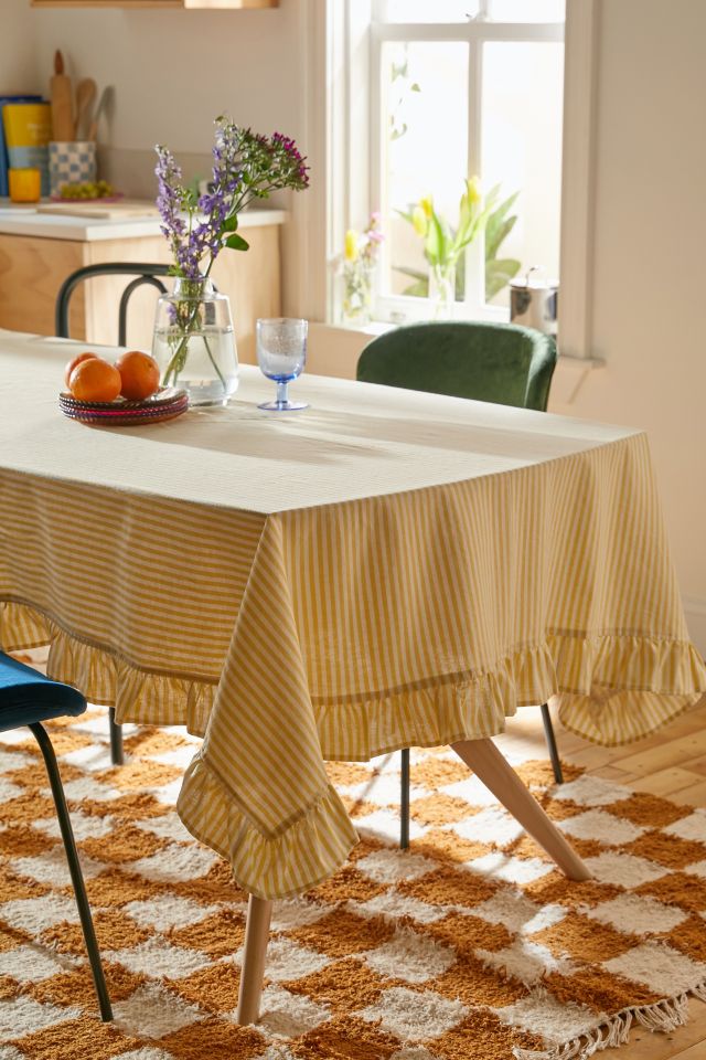 Alanis Striped Tablecloth Urban Outfitters Canada