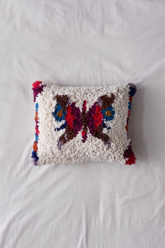Butterfly Shag Bolster Pillow Urban Outfitters