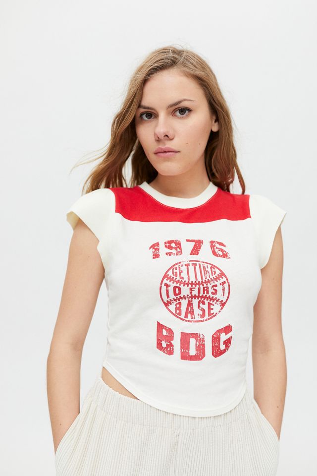 BDG Ellie Cap Sleeve Baby Tee Urban Outfitters