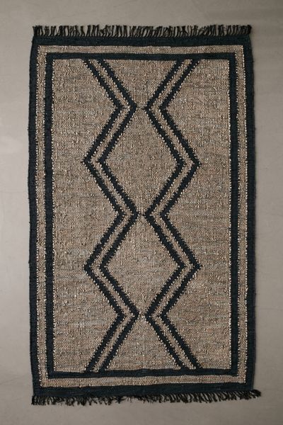 Bodhi Handwoven Leather Rug