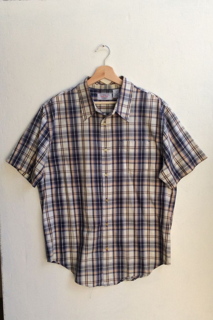 Vintage Short Sleeve Levi's Plaid Shirt | Urban Outfitters