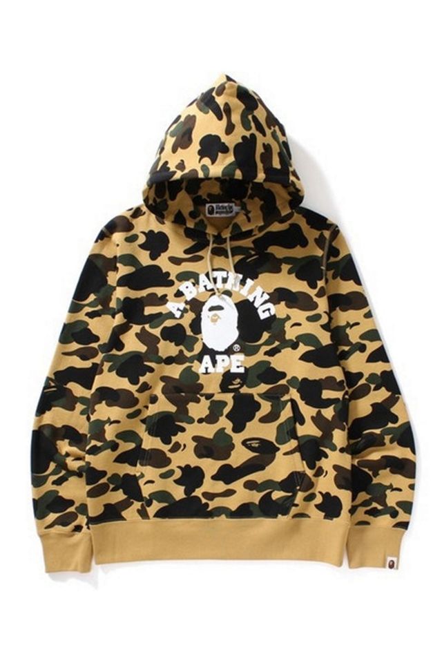 Bape 1St Camo College Pullover Hoodie | Urban Outfitters