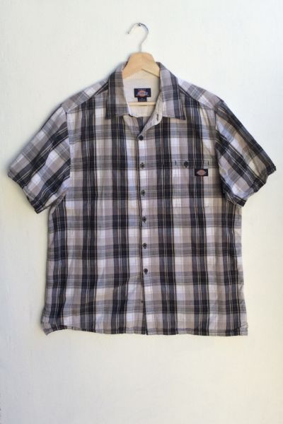 Vintage Dickies Short Sleeve Plaid Shirt | Urban Outfitters