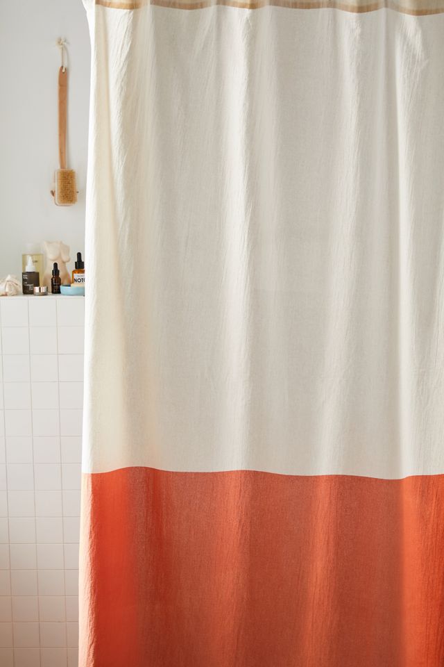 Colorblock Shower Curtain Urban Outfitters