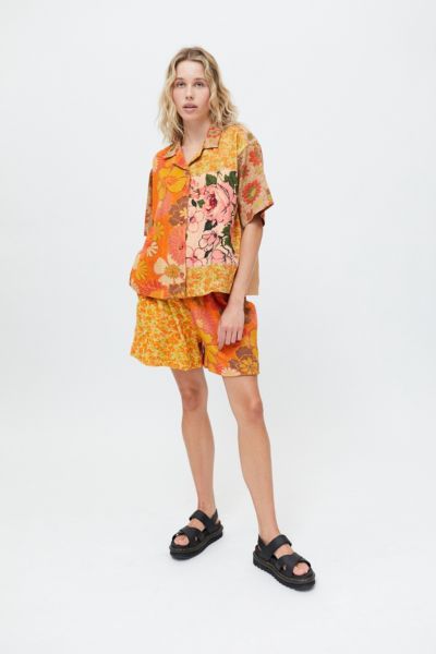 terry button up shirt