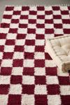 Thumbnail View 2: Checkerboard Woven Shag Rag Rug