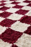 Thumbnail View 3: Checkerboard Woven Shag Rag Rug