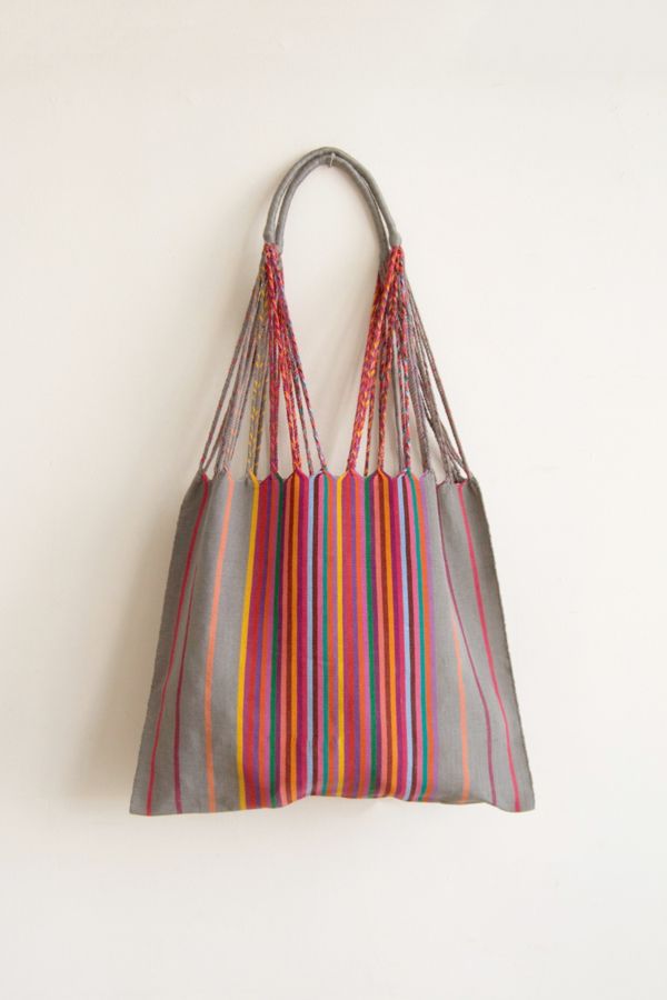 Slide View: 1: Jitana Chiapas Striped Hammock Bag