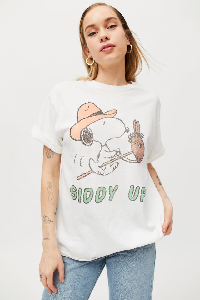 Junk Food Giddy Up Snoopy Tee | Urban Outfitters Canada