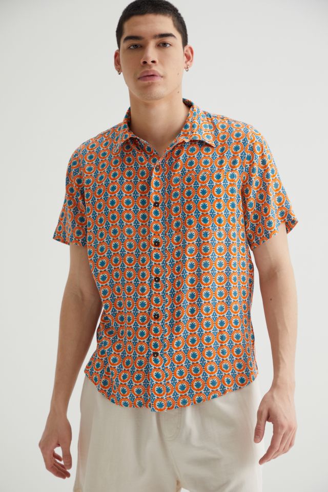 Raga Man Batik Button-Down Shirt | Urban Outfitters Canada