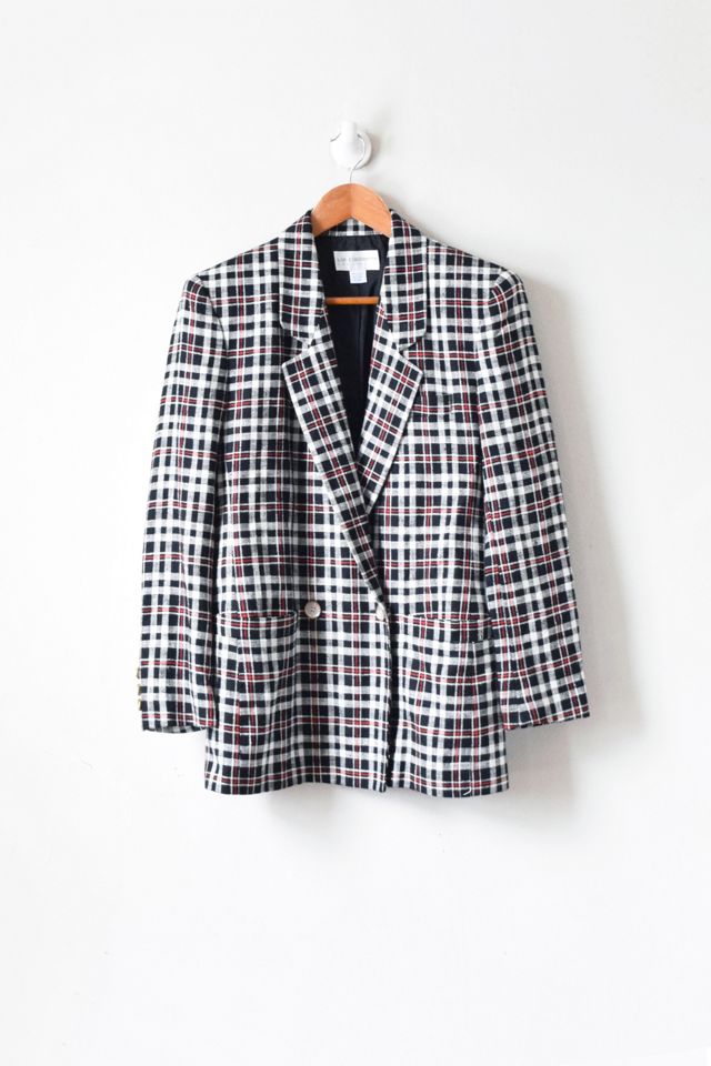 Vintage Oversized Plaid Blazer | Urban Outfitters