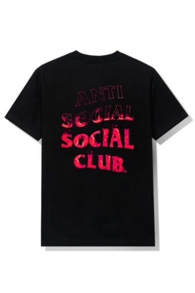 anti social social club red shirt