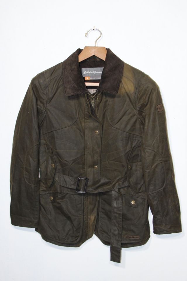 Vintage Eddie Bauer Waxed Canvas Belted Field Hunting Coat | Urban ...