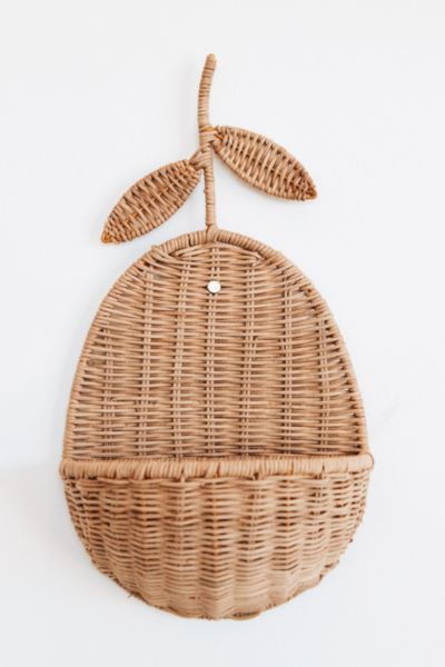 Roan Iris Lemon Wall Basket