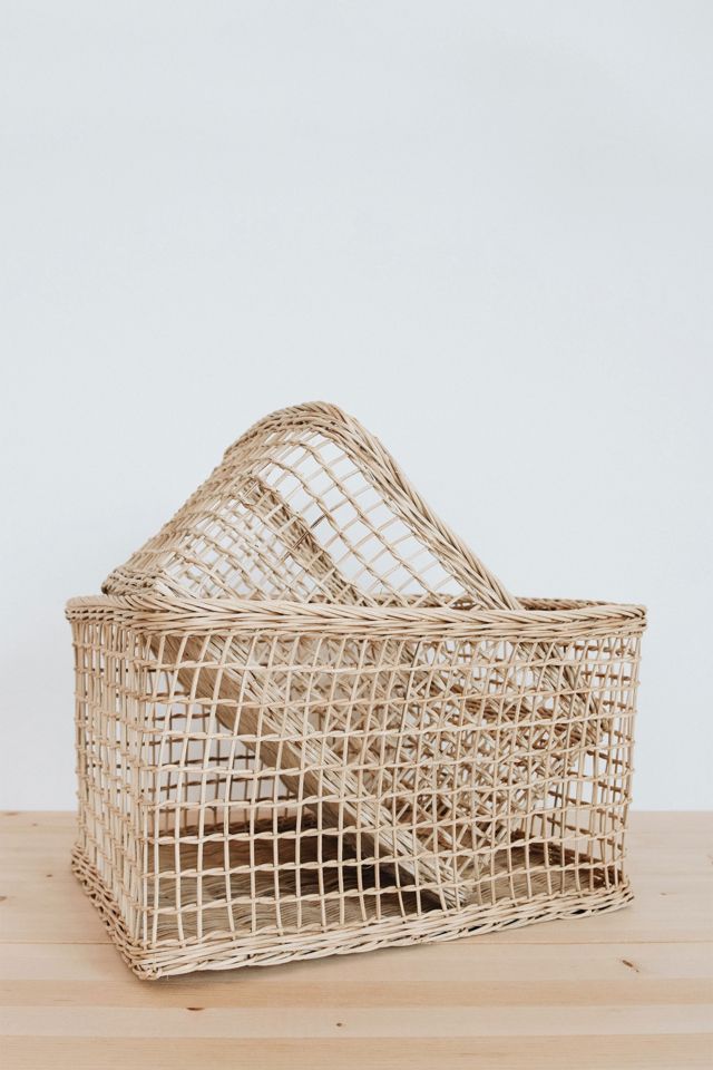 Connected Goods Ronan Rattan Basket Set Urban Outfitters