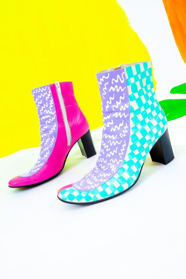 Zig Zag Wiggle Room Booties Urban Outfitters