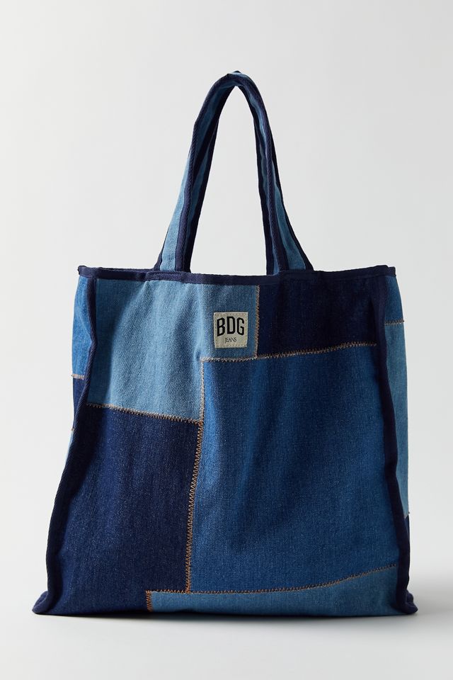 BDG Patchwork Denim Tote Bag Urban Outfitters Canada