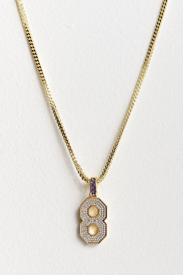 King Ice Black Mamba Number 8 Necklace | Urban Outfitters