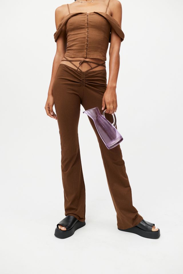 Motel Sakeri Strappy Flare Pant Urban Outfitters