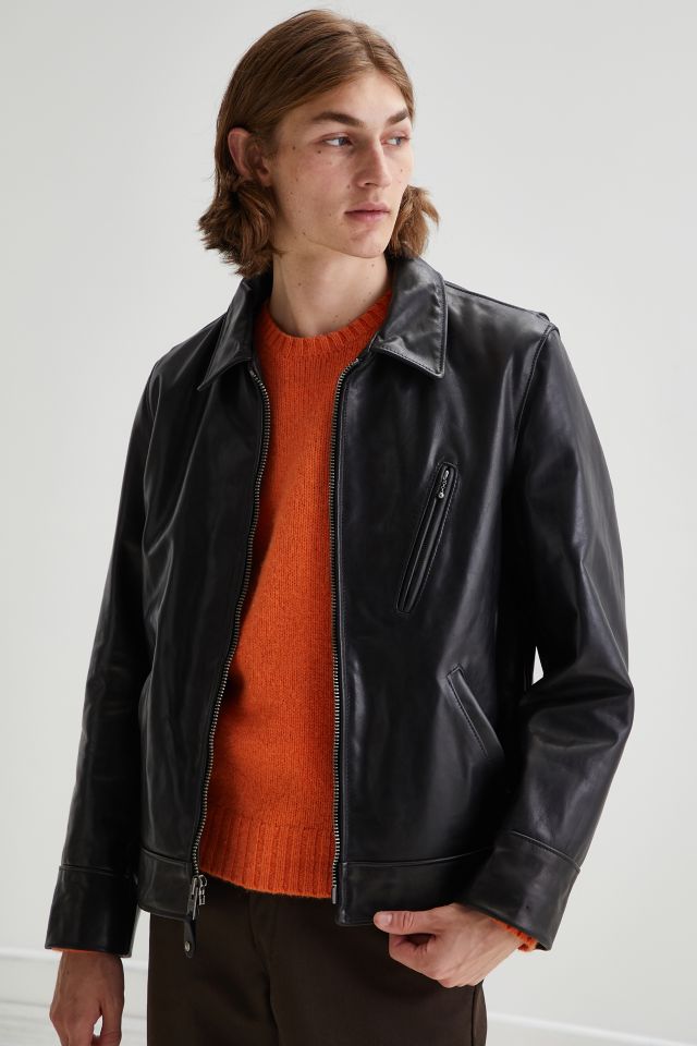 Schott Leather Harrington Jacket Urban Outfitters