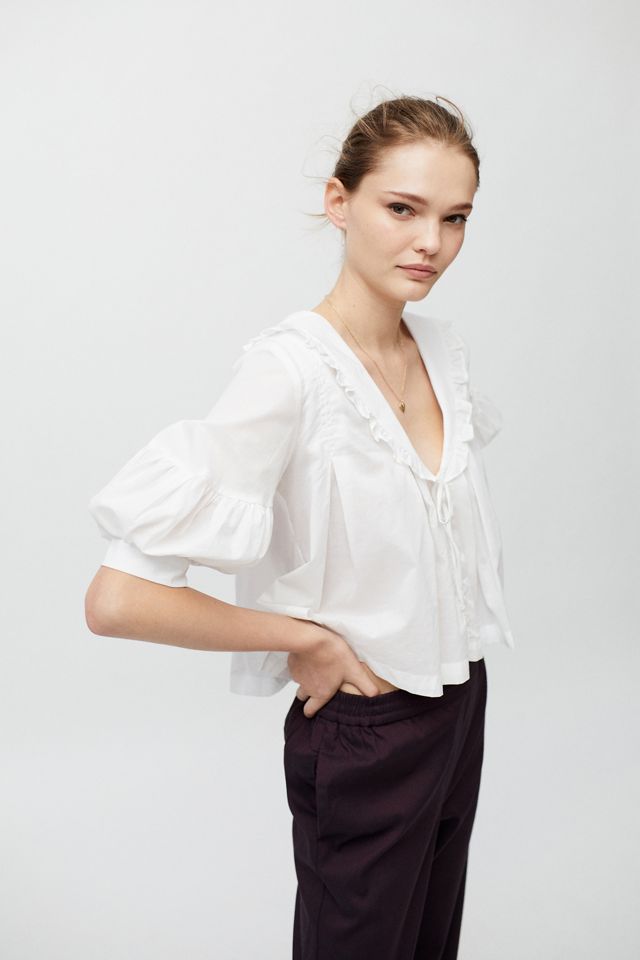 UO Fionna Collared Babydoll Blouse | Urban Outfitters