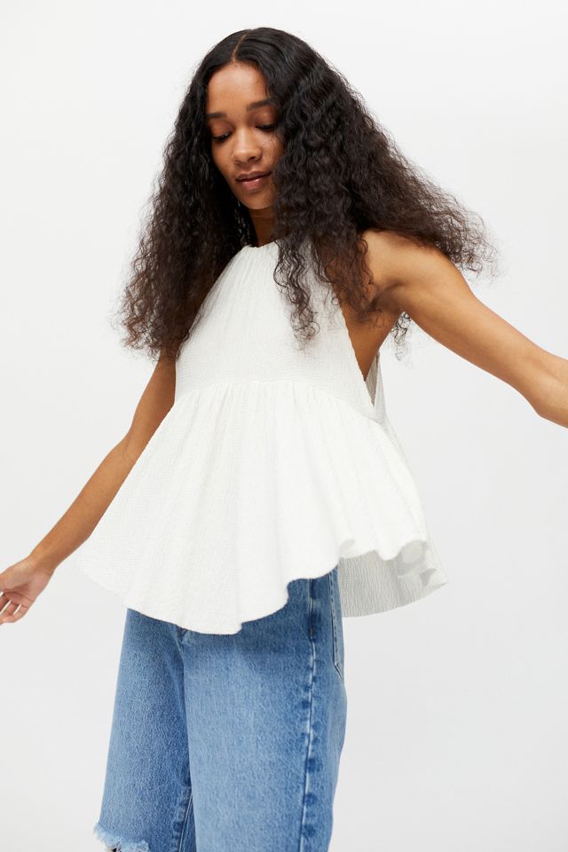 UO Klara HighNeck Babydoll Tunic Top Urban Outfitters Canada