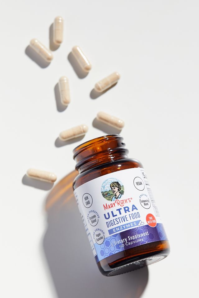 MaryRuth Organics Ultra Digestive Food Enzymes Capsule Supplement