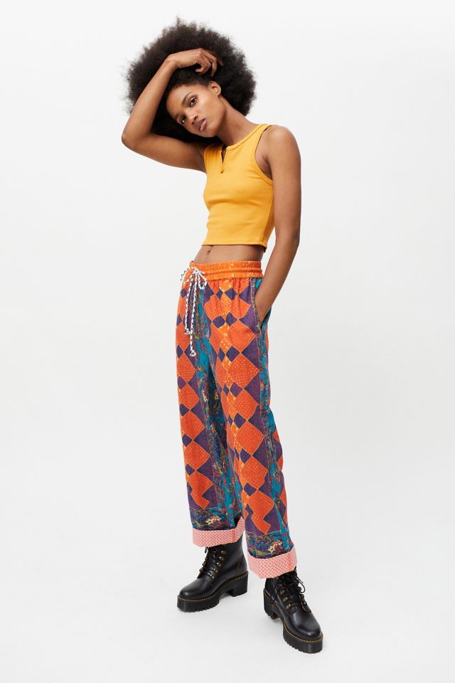 Kimchi Blue Leland Patchwork Pant | Urban Outfitters