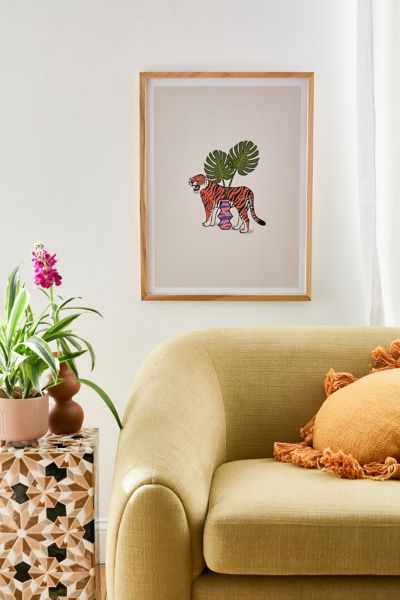 Jaclyn Caris Tiger Plant Art Print