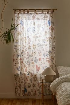 Slide View: 2: Myla Floral Window Panel