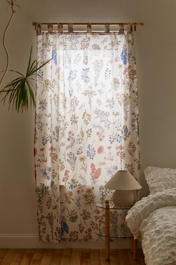 Slide View: 2: Myla Floral Window Panel