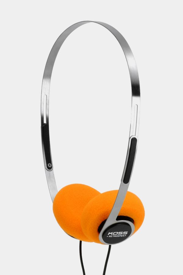 Slide View: 2: Koss X Retrospekt P/21 Retro Orange Foam On-Ear Headphones