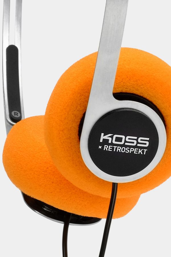 Slide View: 3: Koss X Retrospekt P/21 Retro Orange Foam On-Ear Headphones