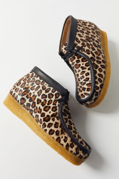 Clarks Wallabee Leopard Print Boot | Urban Outfitters