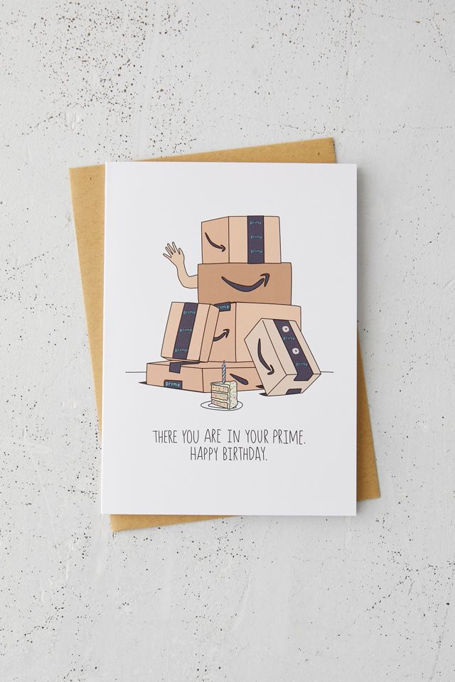 In Your Prime Birthday Card Urban Outfitters