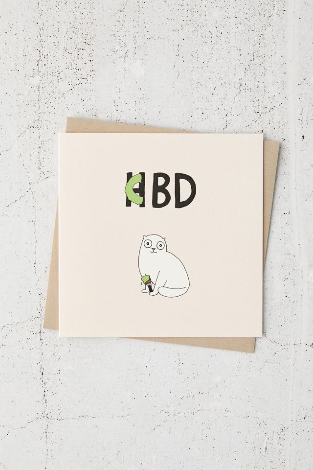 CBD/HBD Birthday Card Urban Outfitters
