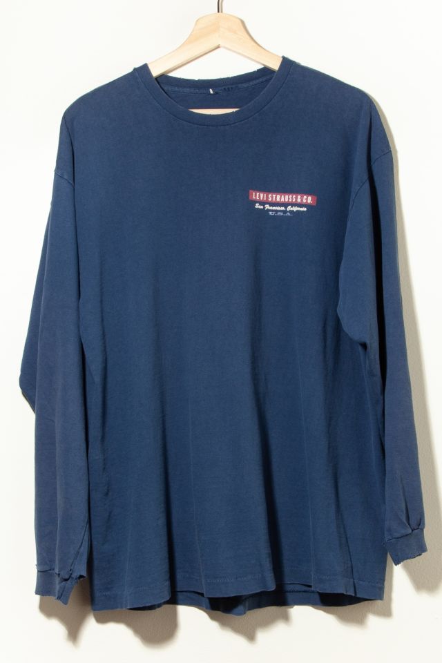 Levi's Vintage 1990s Distressed Long Sleeve Graphic T-shirt 