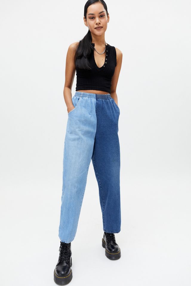 Urban Renewal Recycled Half & Half Pull-On Pant | Urban Outfitters Canada