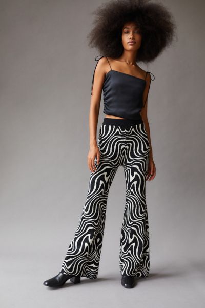 Another Girl Swirl Knit Flare Pant | Urban Outfitters