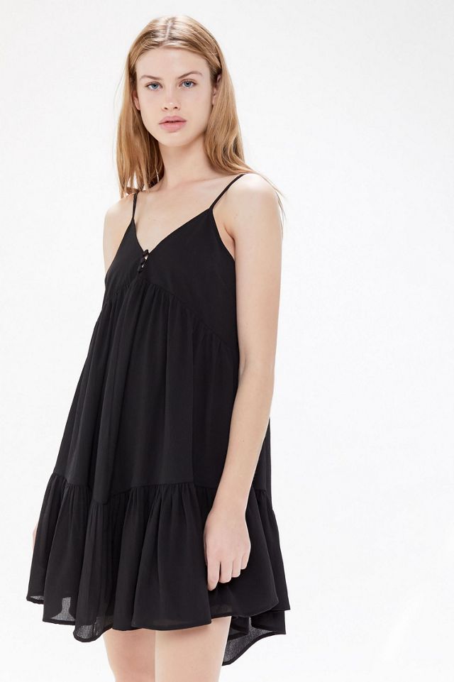 UO Agatha Ruffle Babydoll Dress Urban Outfitters