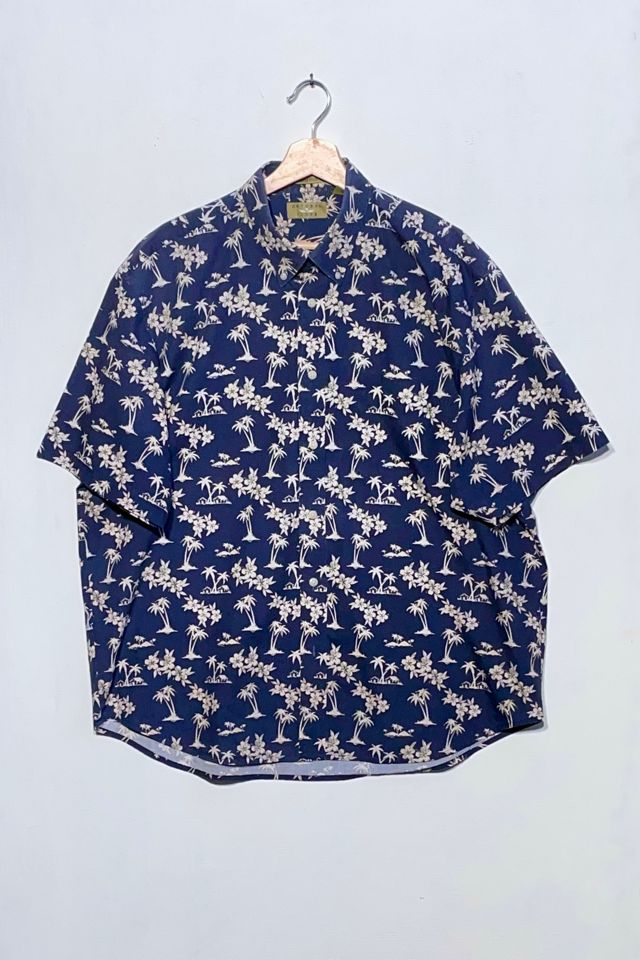 Vintage Tropical Print Button Down Short Sleeve Shirt | Urban Outfitters