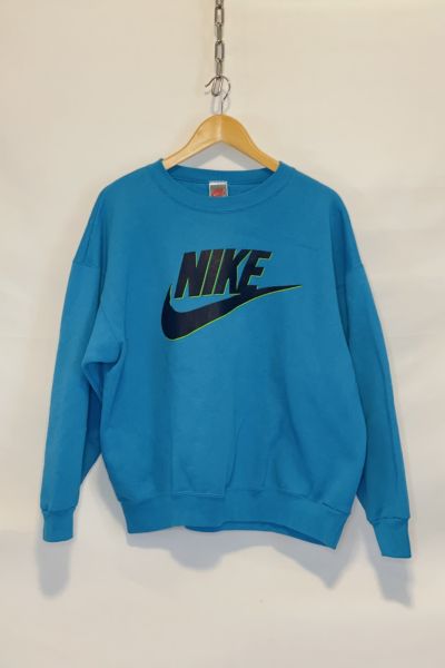 mens blue nike crewneck