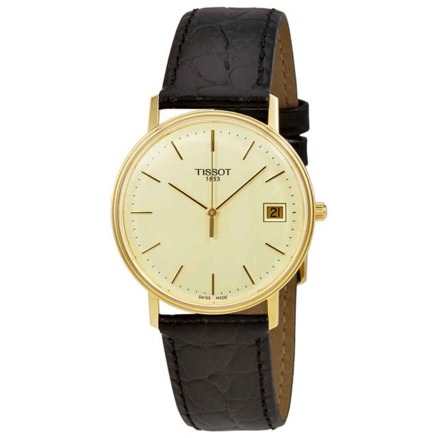 Tissot Goldrun Hesalite Champagne Dial Unisex Watch T71340121 | Urban ...