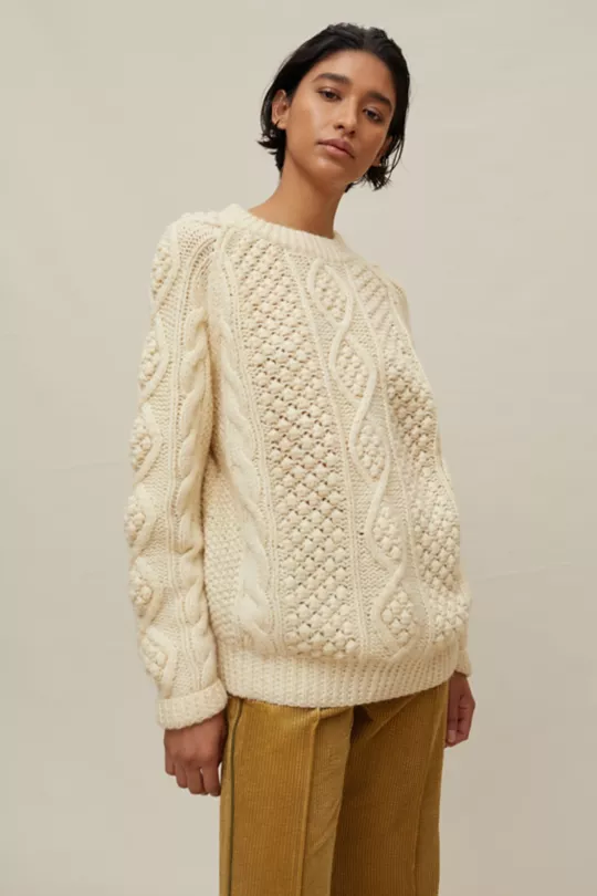Urban Renewal Vintage Fisherman Crew Neck Sweater