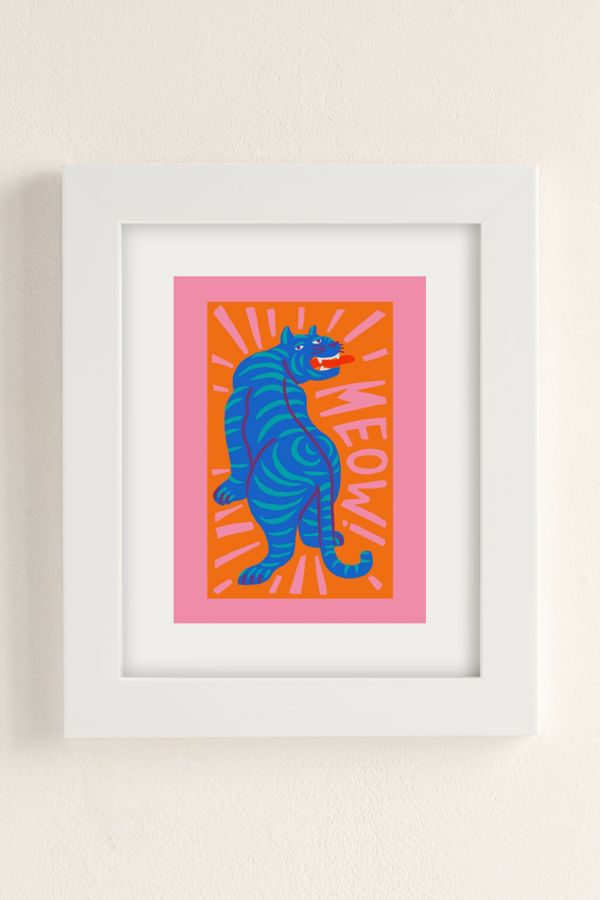 Slide View: 2: Tasiania Meow I Art Print