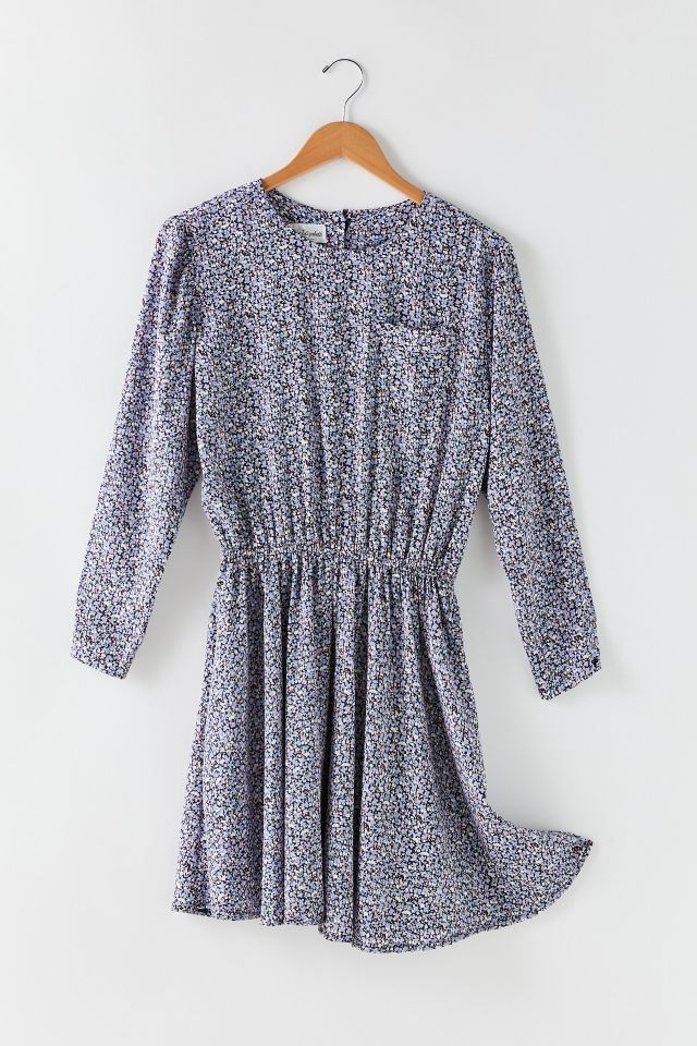 Vintage Floral Long Sleeve Dress | Urban Outfitters